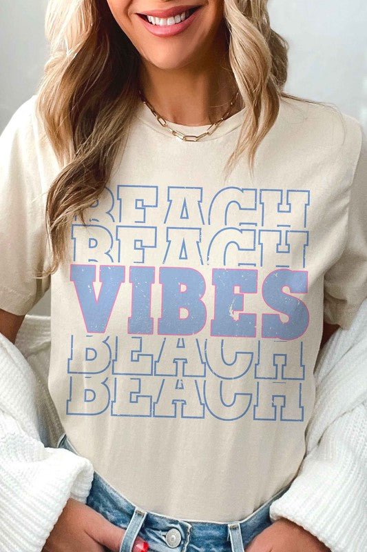 BEACH VIBES GRAPHIC T - SHIRT Cotton Fashion Bravada