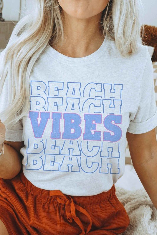 BEACH VIBES GRAPHIC T - SHIRT Cotton Fashion Bravada