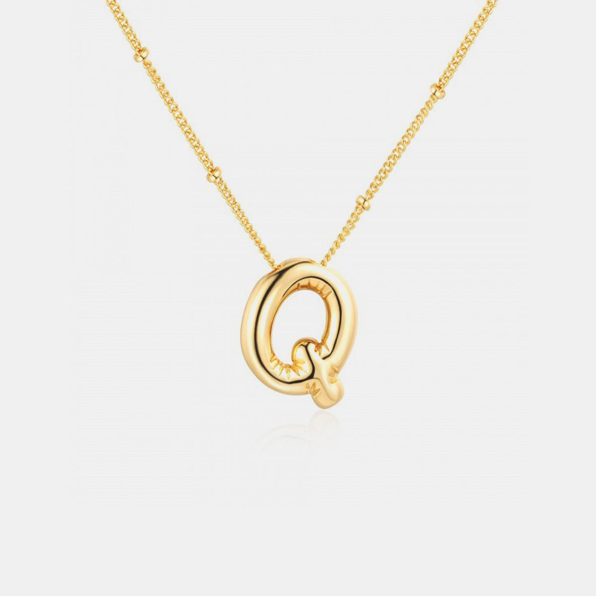 Bravada Gold-Plated Letter Pendant Necklace K-S Jewelry Featured Fashion Bravada