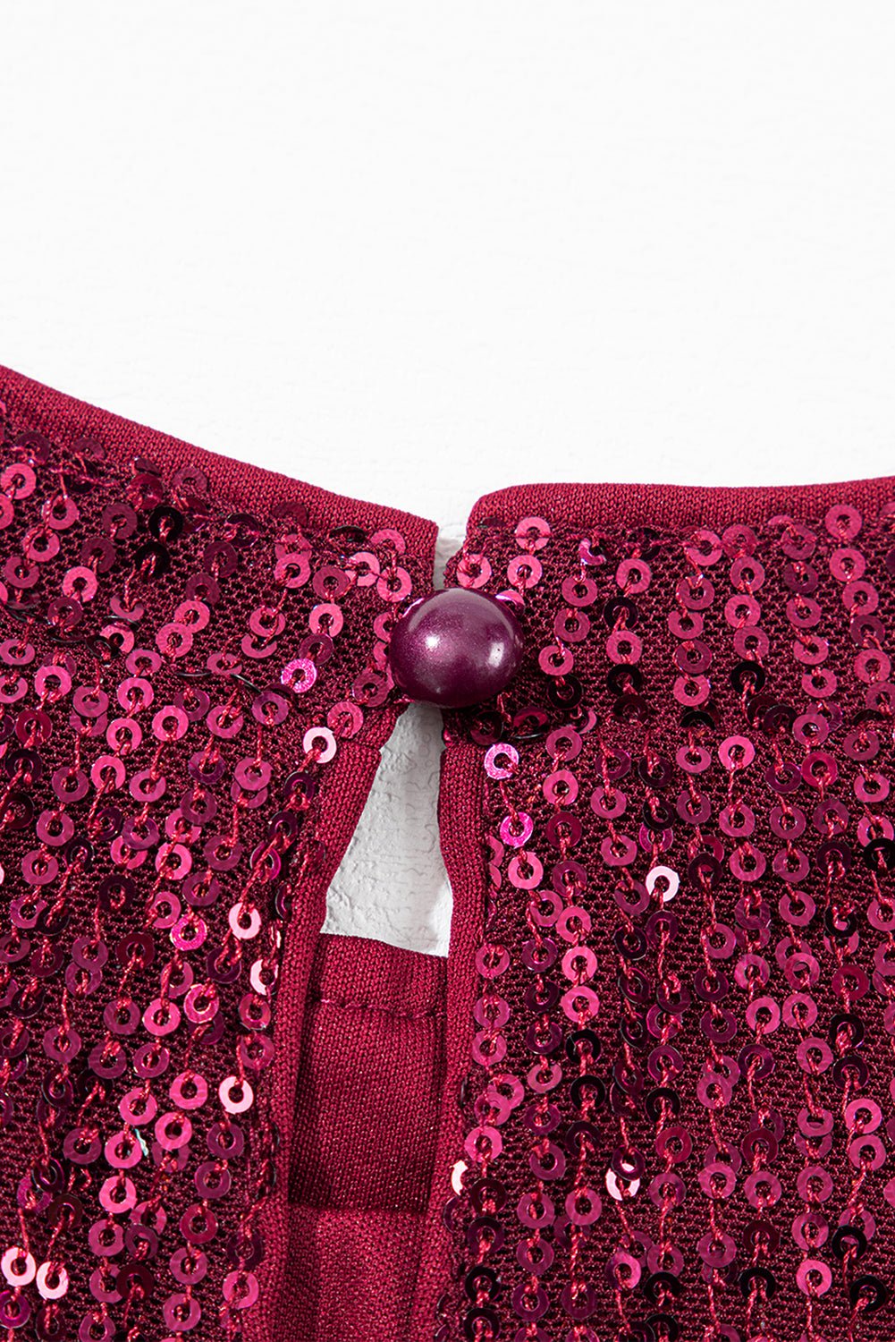 Burgundy Glitter Sequin Blouse Tops/Blouses & Shirts blouses Bravada Fashion