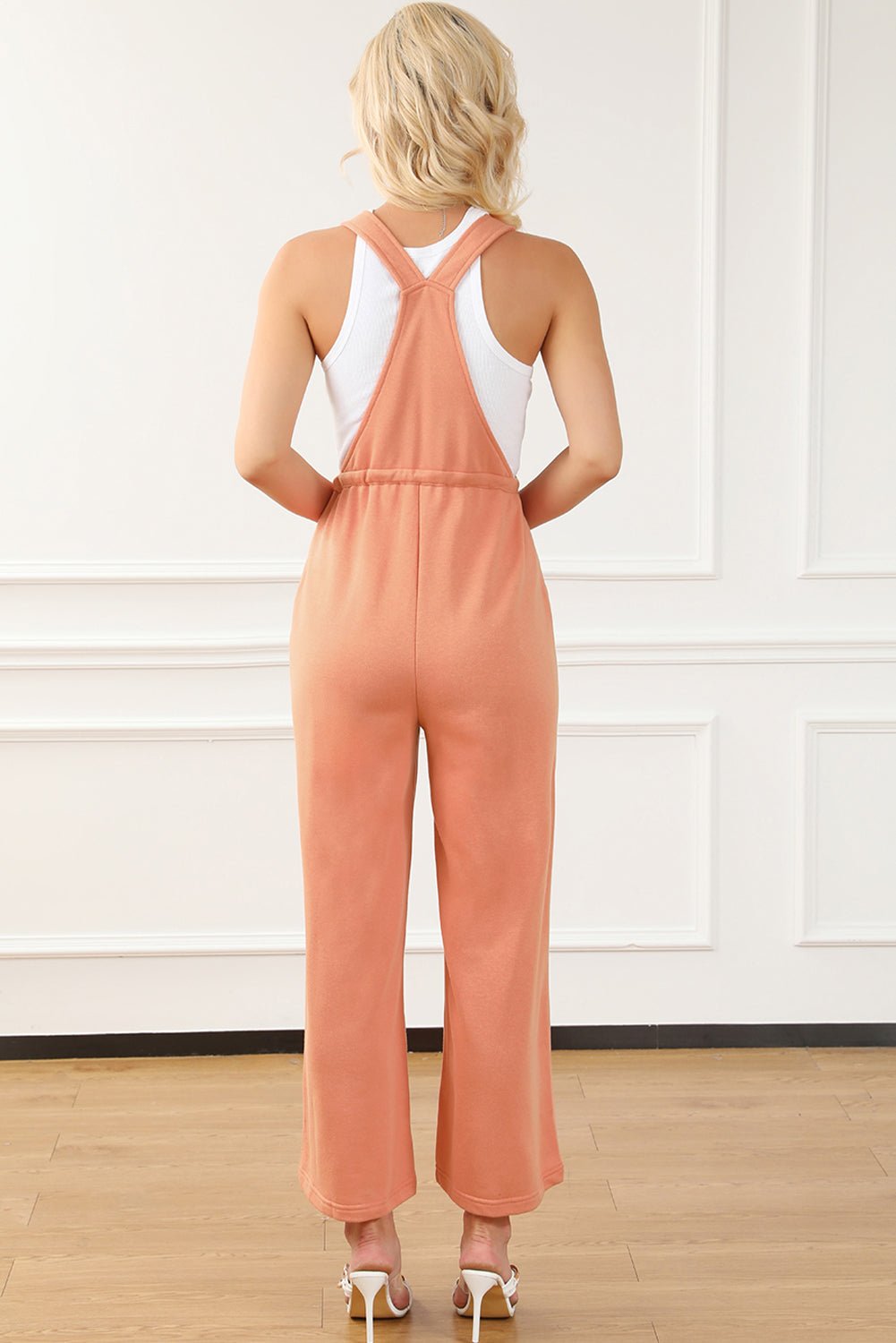 Casual Orange Wide Leg Overalls Bottoms/Jumpsuits & Rompers Day Halloween Bravada Boutique