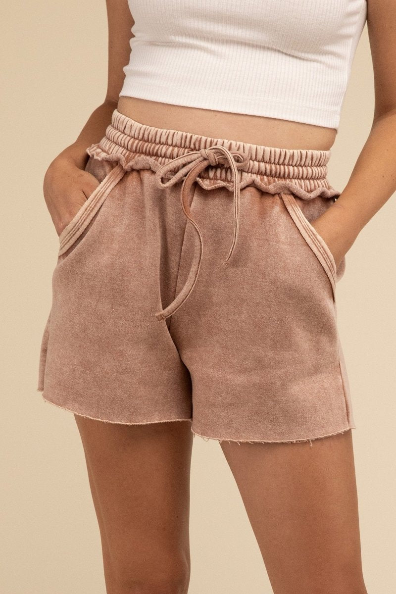 Coastal Comfort Fleece Shorts Shorts Casual Shorts Fashion Bravada