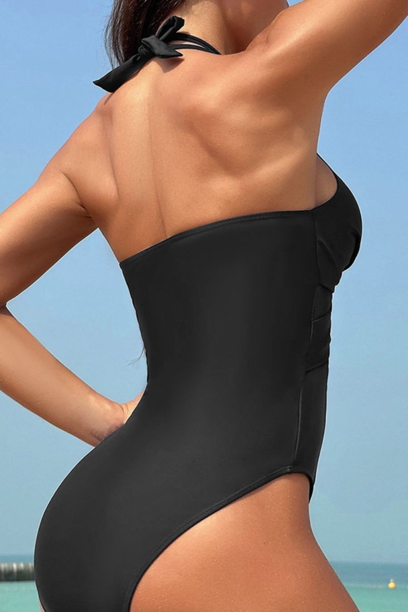 Crisscross Sauce One - Piece Swim Suit for Women Swimwear Ship From Overseas Fashion Bravada