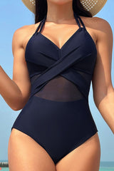 Crisscross Sauce One - Piece Swim Suit for Women Swimwear Ship From Overseas Fashion Bravada