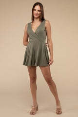 Downtown Darling Sleeveless Romper Rompers Only at FashionGo Fashion Bravada