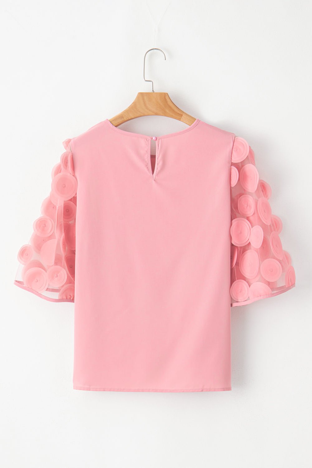 Dusty Pink Applique Blouse Tops/Blouses & Shirts Channel0 Bravada Fashion