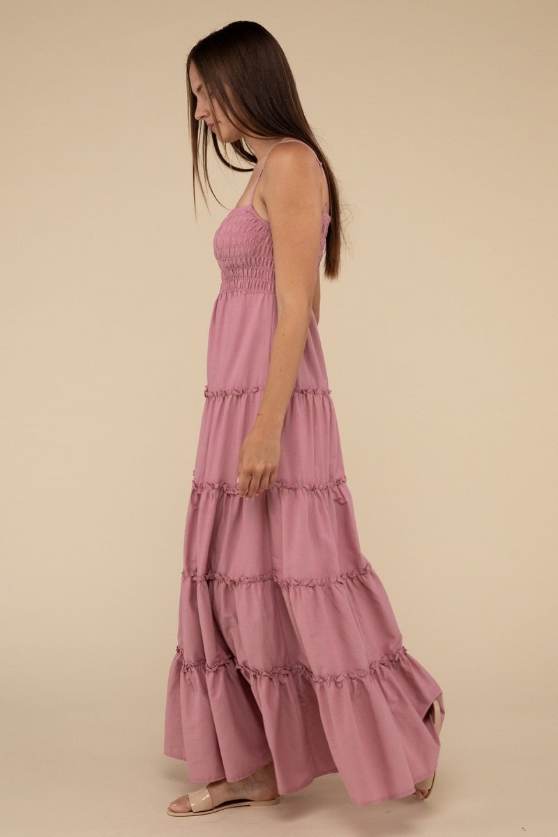 Enchanted Elegance Woven Maxi Dress Dresses Cotton Fashion Bravada