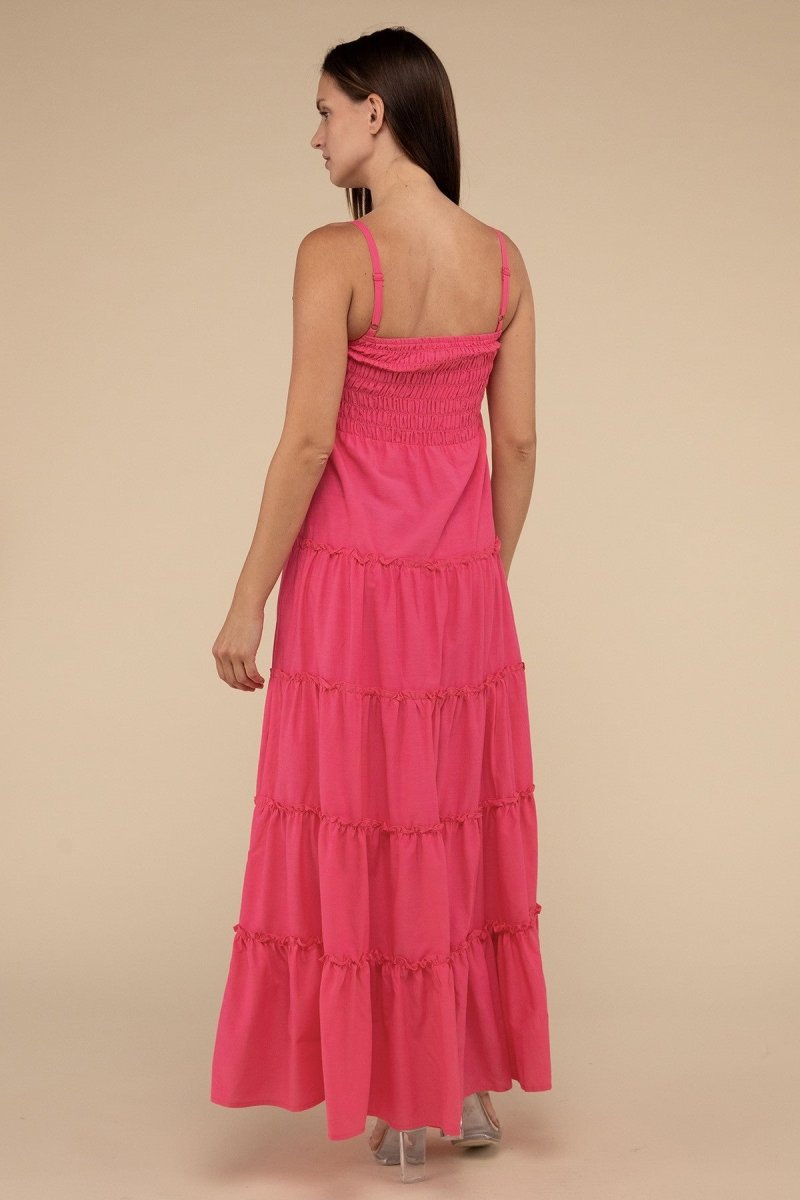 Enchanted Elegance Woven Maxi Dress Dresses Cotton Fashion Bravada