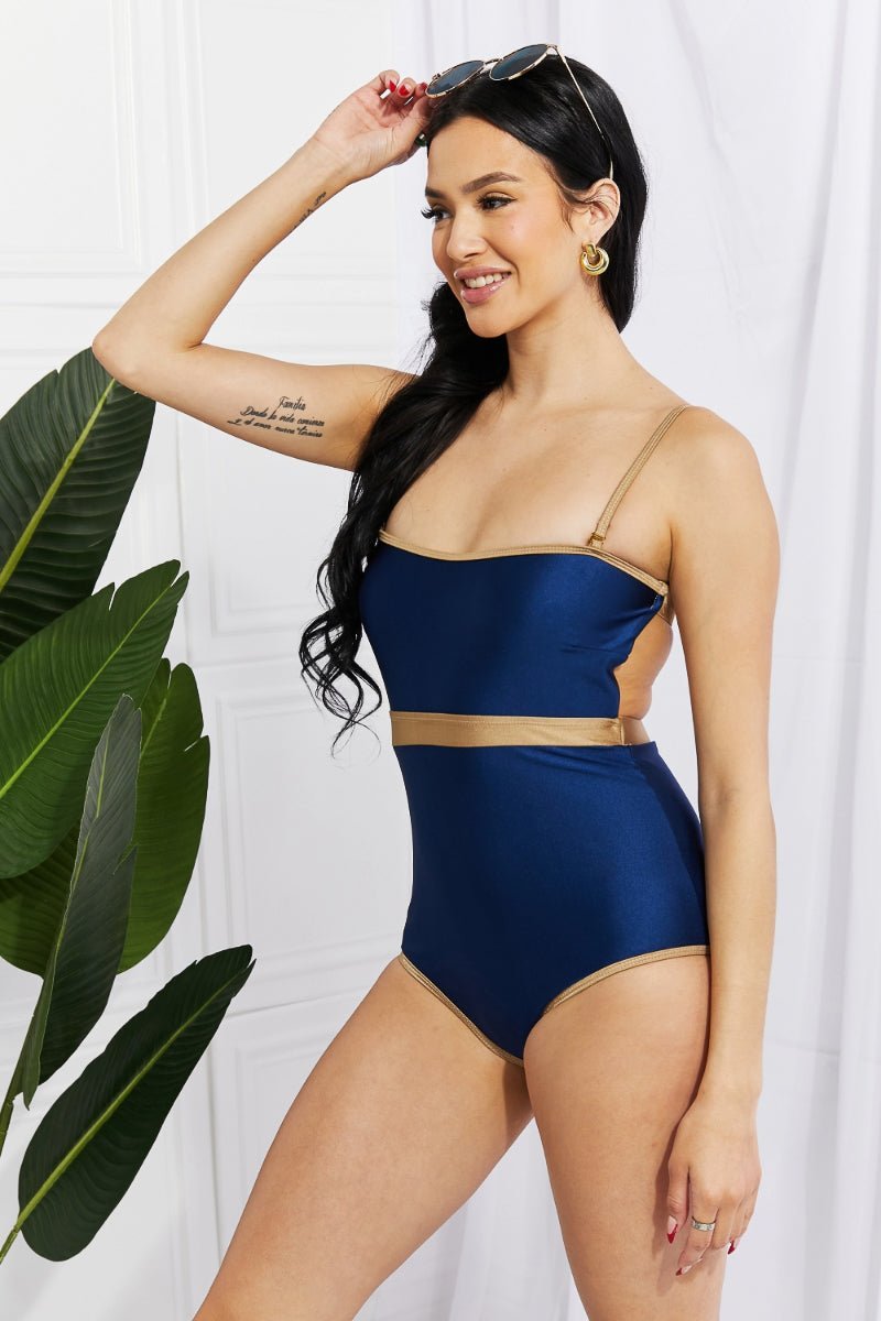 Marina West Swim Wave Break One-Piece Swimwear Plus Size Fashion Bravada