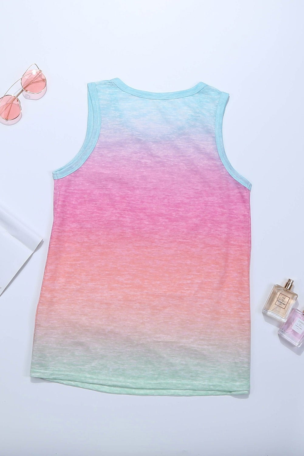 Multicolor Ombre Tank Top Tops/Tank Tops DL Exclusive Bravada Fashion