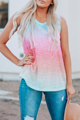 Multicolor Ombre Tank Top Tops/Tank Tops DL Exclusive Bravada Fashion