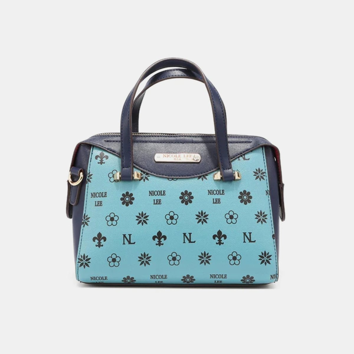 Nicole Lee USA 3-Piece Color Block Handbag Set Bags Bags Fashion Bravada