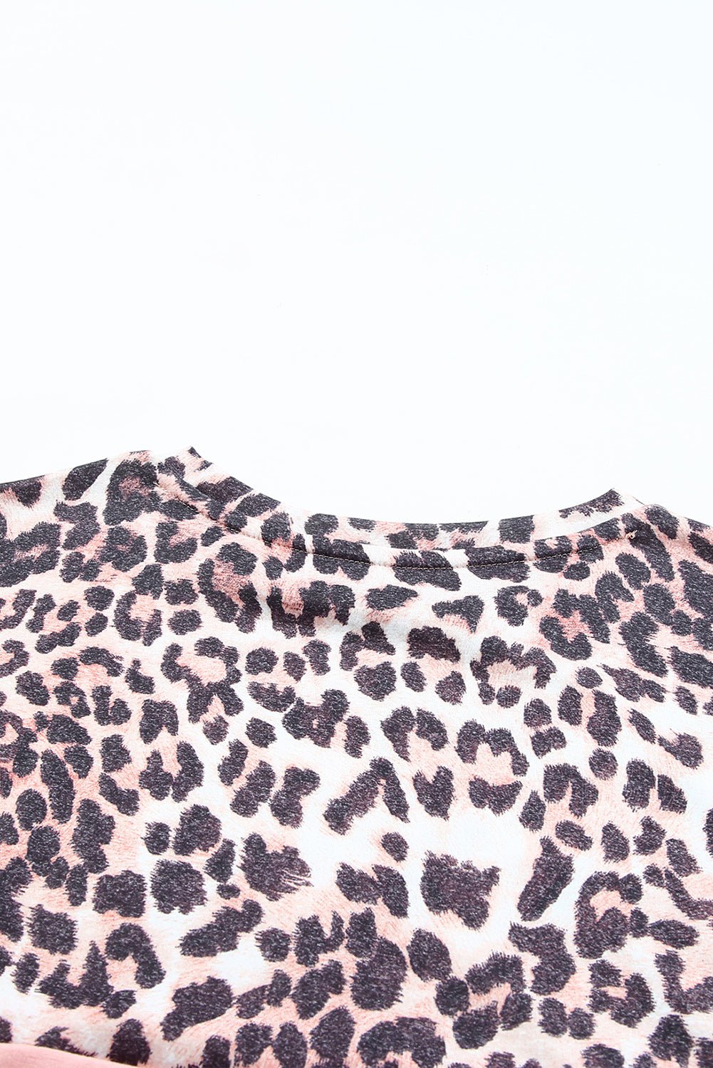 Pink Leopard Sequin Top Tops/Tops & Tees New Bravada Fashion