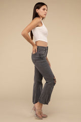 Save The Dance High Waist Straight Pants Jeans Bottoms Fashion Bravada