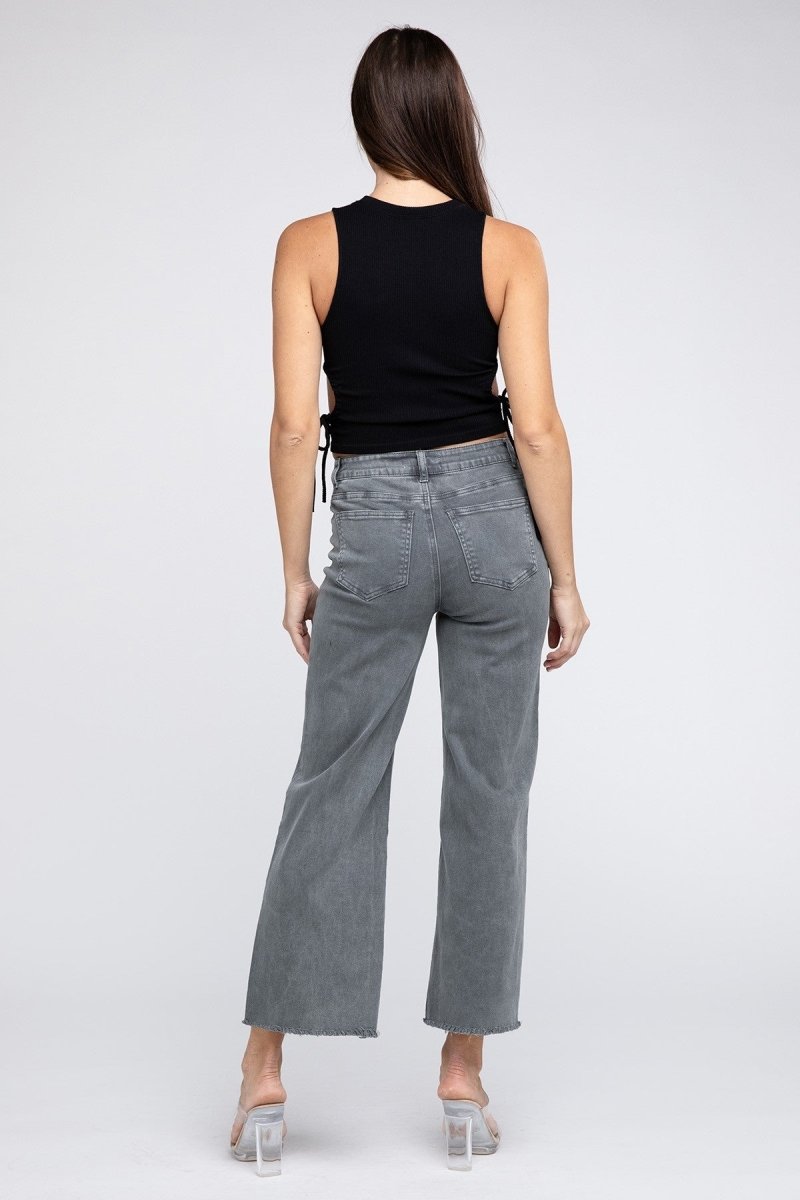 Turning Heads Straight Wide Pants Jeans Contemporary Fashion Bravada