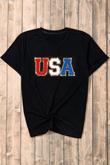 USA Freedom Rings Short Sleeve T - Shirt T - Shirts Graphics Fashion Bravada