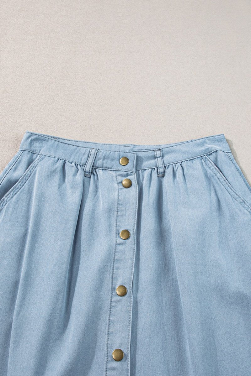 Wildflower High Waist Denim Skirt Skirts Denim Fashion Bravada