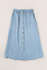 Wildflower High Waist Denim Skirt Skirts Denim Fashion Bravada
